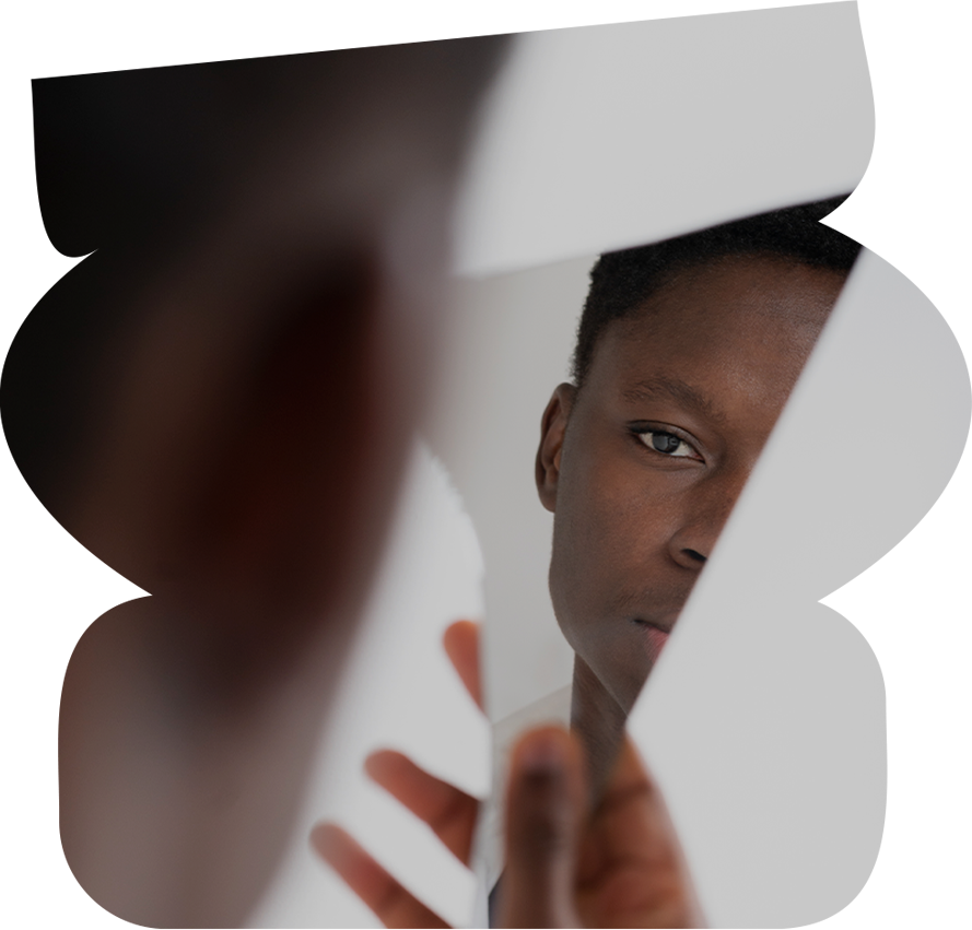 boy and mirror